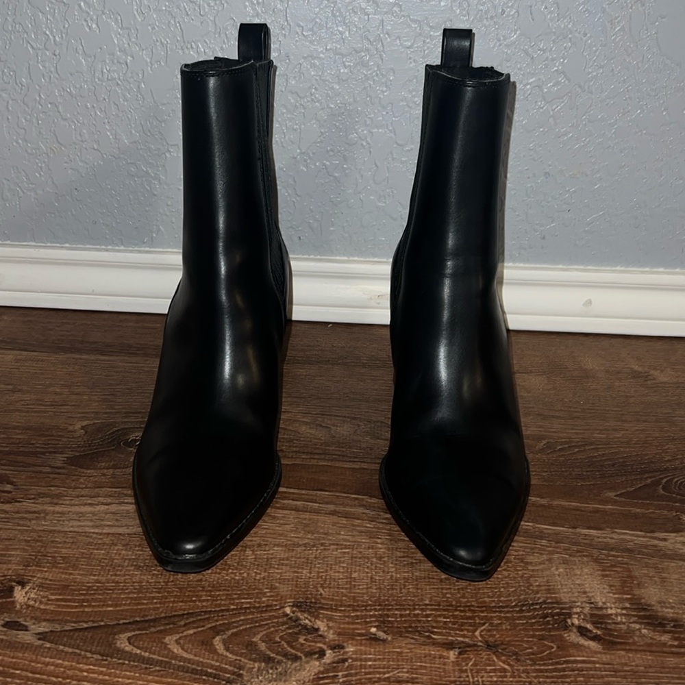 Black High-Heel Ankle Boots